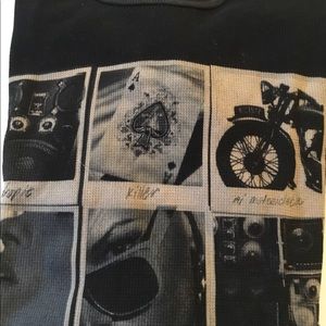 Men’s long sleeve black thermal